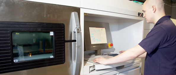 Direct Metal Laser Sintering (DMLS) $%$ CRDM were the first bureau to offer DMLS in 1999! $%$ Currently There are two DMLS machines in the crdm Facility $%$ Direct Metal Laser Sintering (DMLS)